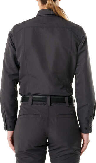 5.11 Women's Tactical Fast-Tac Long Sleeve Shirt in Charcoal